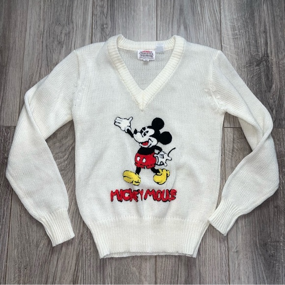 Disney Sweaters - 90s VINTAGE MICKEY MOUSE SWEATER